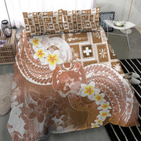 Tonga Christmas Bedding Set Kilisimasi Fiefia Retro Style Brown - Polynesian Pride
