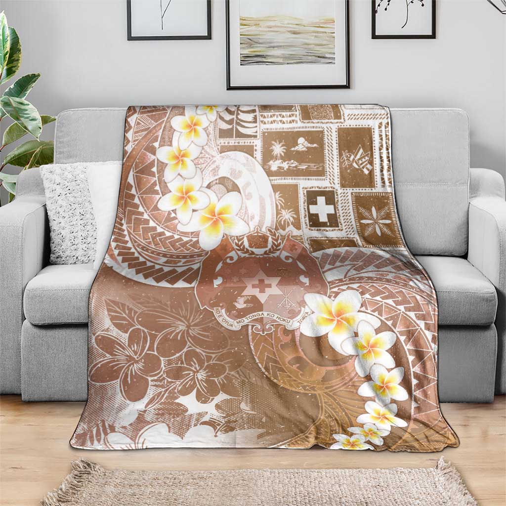 Tonga Christmas Blanket Kilisimasi Fiefia Retro Style Brown - Polynesian Pride