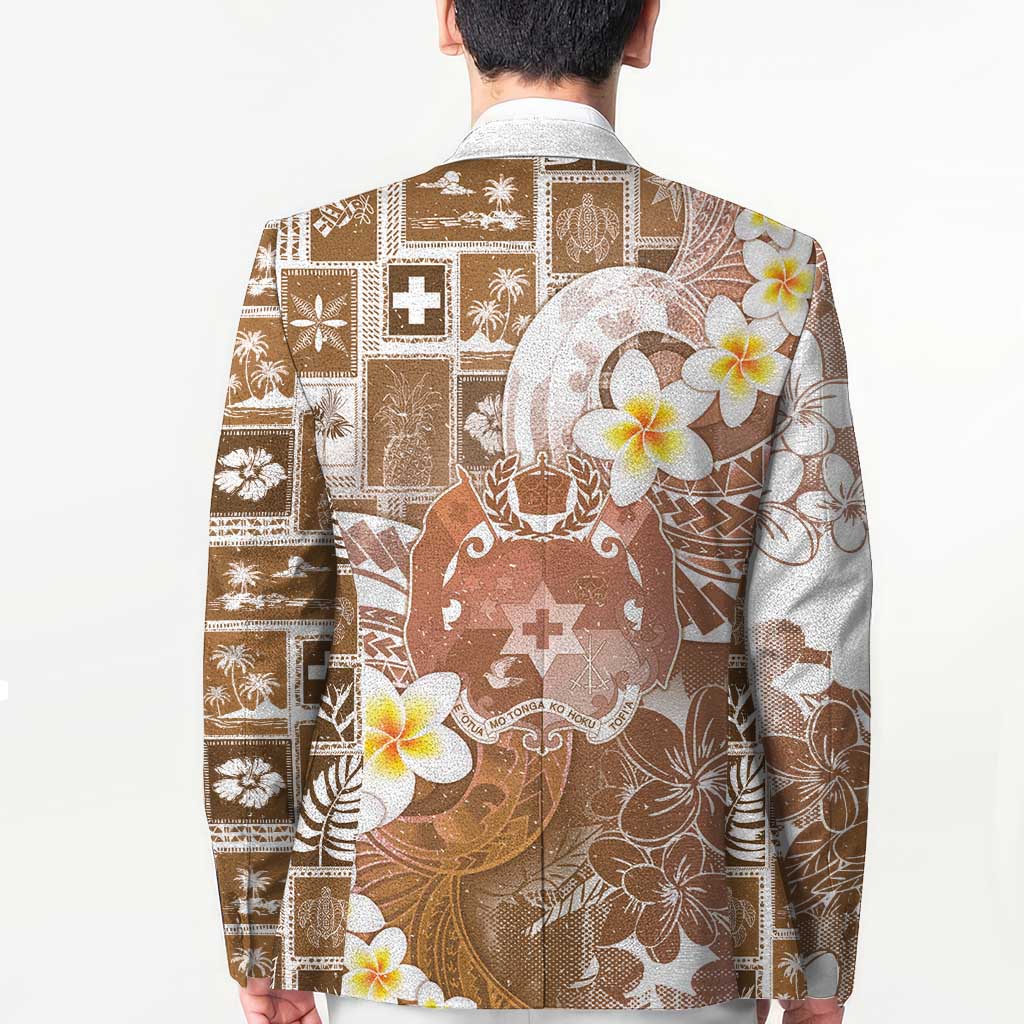 Tonga Christmas Blazer Kilisimasi Fiefia Retro Style Brown - Polynesian Pride
