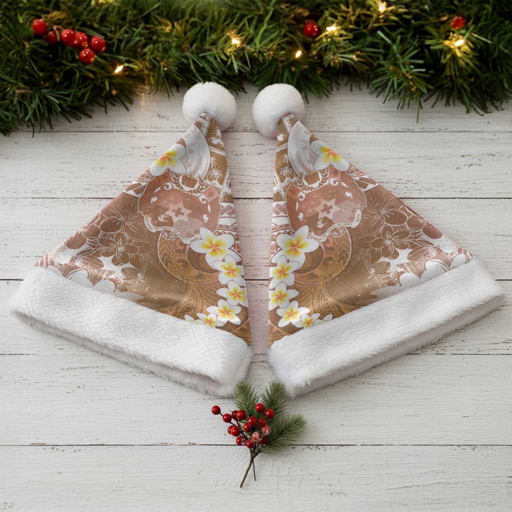 Tonga Christmas Santa Hat Kilisimasi Fiefia Retro Style Brown - Polynesian Pride