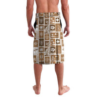 Tonga Christmas Lavalava Kilisimasi Fiefia Retro Style Brown - Polynesian Pride