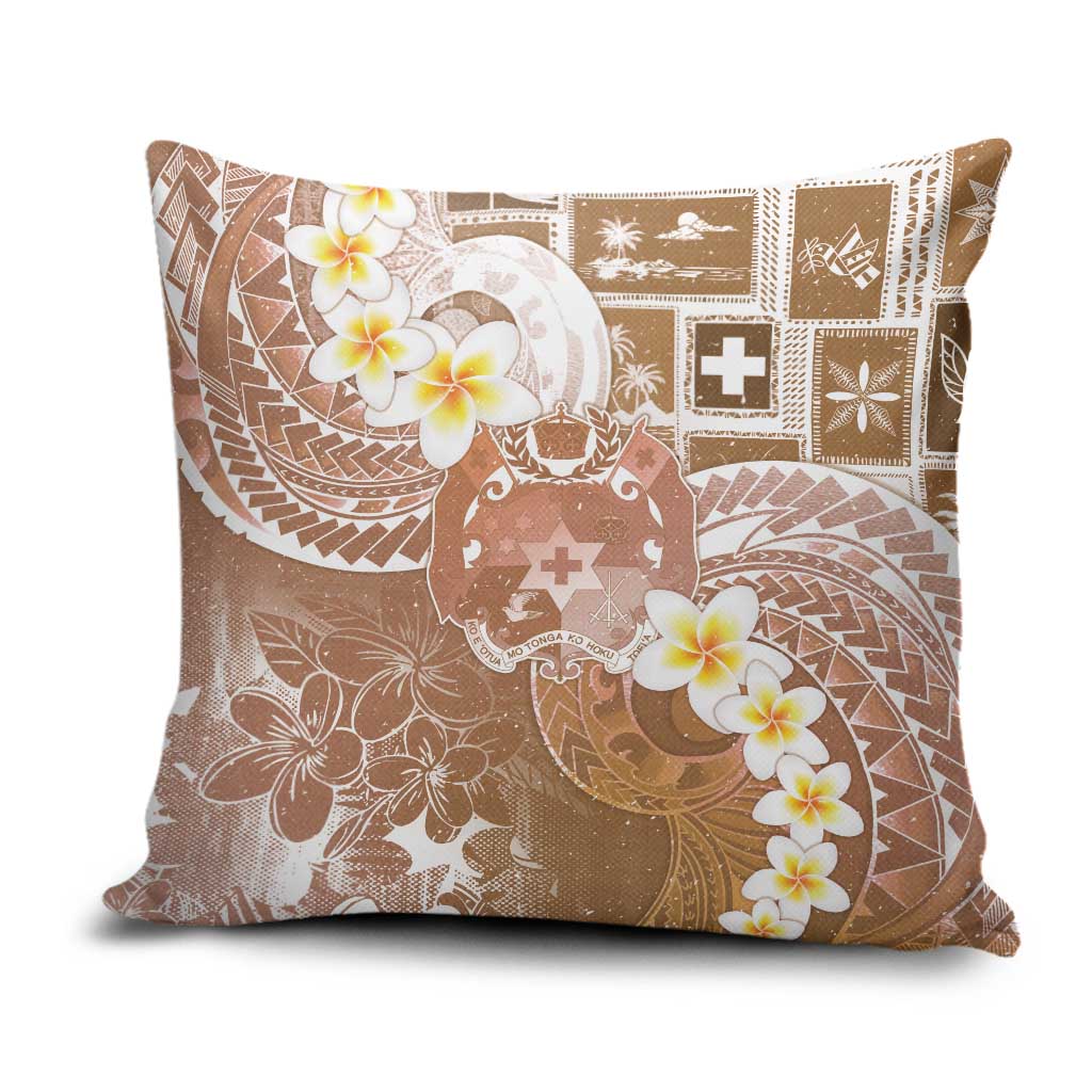 Tonga Christmas Pillow Cover Kilisimasi Fiefia Retro Style Brown - Polynesian Pride