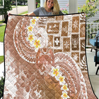 Tonga Christmas Quilt Kilisimasi Fiefia Retro Style Brown - Polynesian Pride