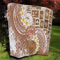 Tonga Christmas Quilt Kilisimasi Fiefia Retro Style Brown - Polynesian Pride