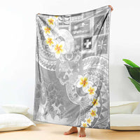 Tonga Christmas Blanket Kilisimasi Fiefia Retro Style White - Polynesian Pride