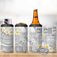 Tonga Christmas 4 in 1 Can Cooler Tumbler Kilisimasi Fiefia Retro Style White - Polynesian Pride