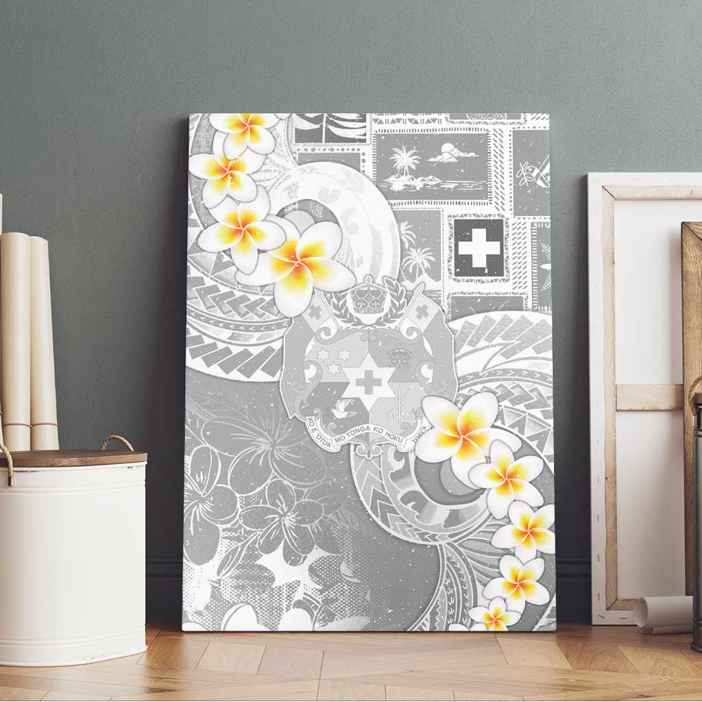 Tonga Christmas Canvas Wall Art Kilisimasi Fiefia Retro Style White - Polynesian Pride
