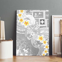 Tonga Christmas Canvas Wall Art Kilisimasi Fiefia Retro Style White - Polynesian Pride