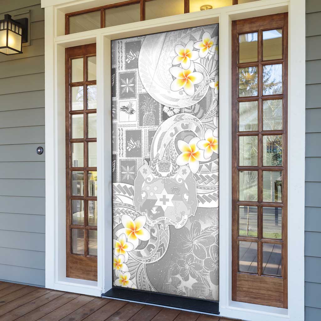 Tonga Christmas Door Cover Kilisimasi Fiefia Retro Style White - Polynesian Pride