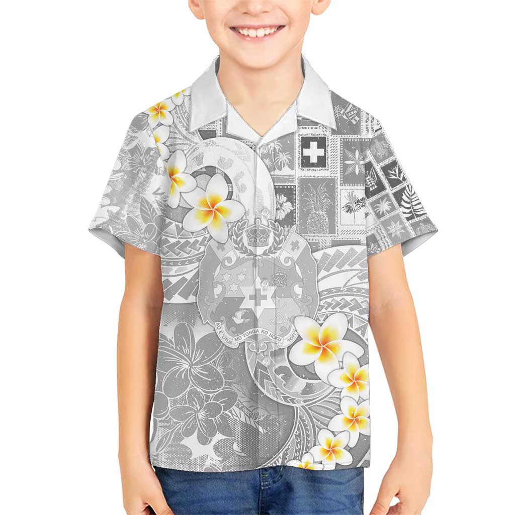 Tonga Christmas Family Matching Tank Maxi Dress and Hawaiian Shirt Kilisimasi Fiefia Retro Style White - Polynesian Pride