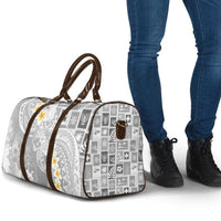 Tonga Christmas Travel Bag Kilisimasi Fiefia Retro Style White - Polynesian Pride