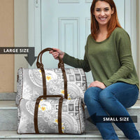 Tonga Christmas Travel Bag Kilisimasi Fiefia Retro Style White - Polynesian Pride