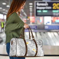 Tonga Christmas Travel Bag Kilisimasi Fiefia Retro Style White - Polynesian Pride