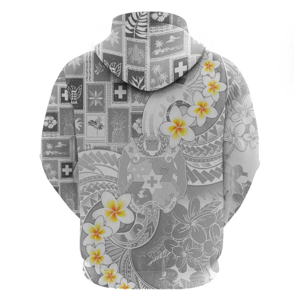 Tonga Christmas Zip Hoodie Kilisimasi Fiefia Retro Style White - Polynesian Pride