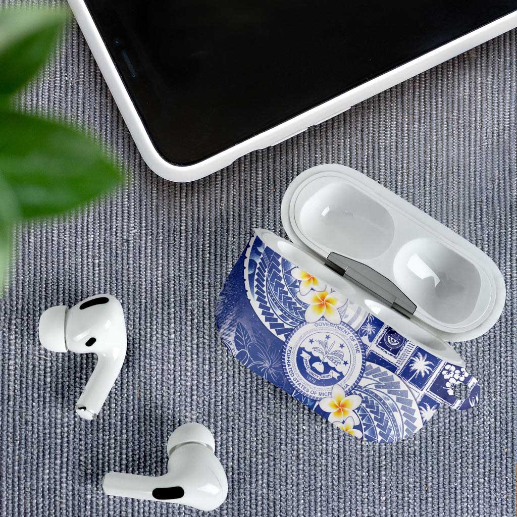 Federated States Of Micronesia Christmas AirPods Case Retro Style Bright Version - Polynesian Pride