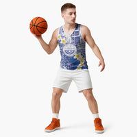 Federated States Of Micronesia Christmas Basketball Jersey Retro Style Bright Version - Polynesian Pride