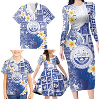 Federated States Of Micronesia Christmas Family Matching Long Sleeve Bodycon Dress and Hawaiian Shirt Retro Style Bright Version LT05 - Polynesian Pride