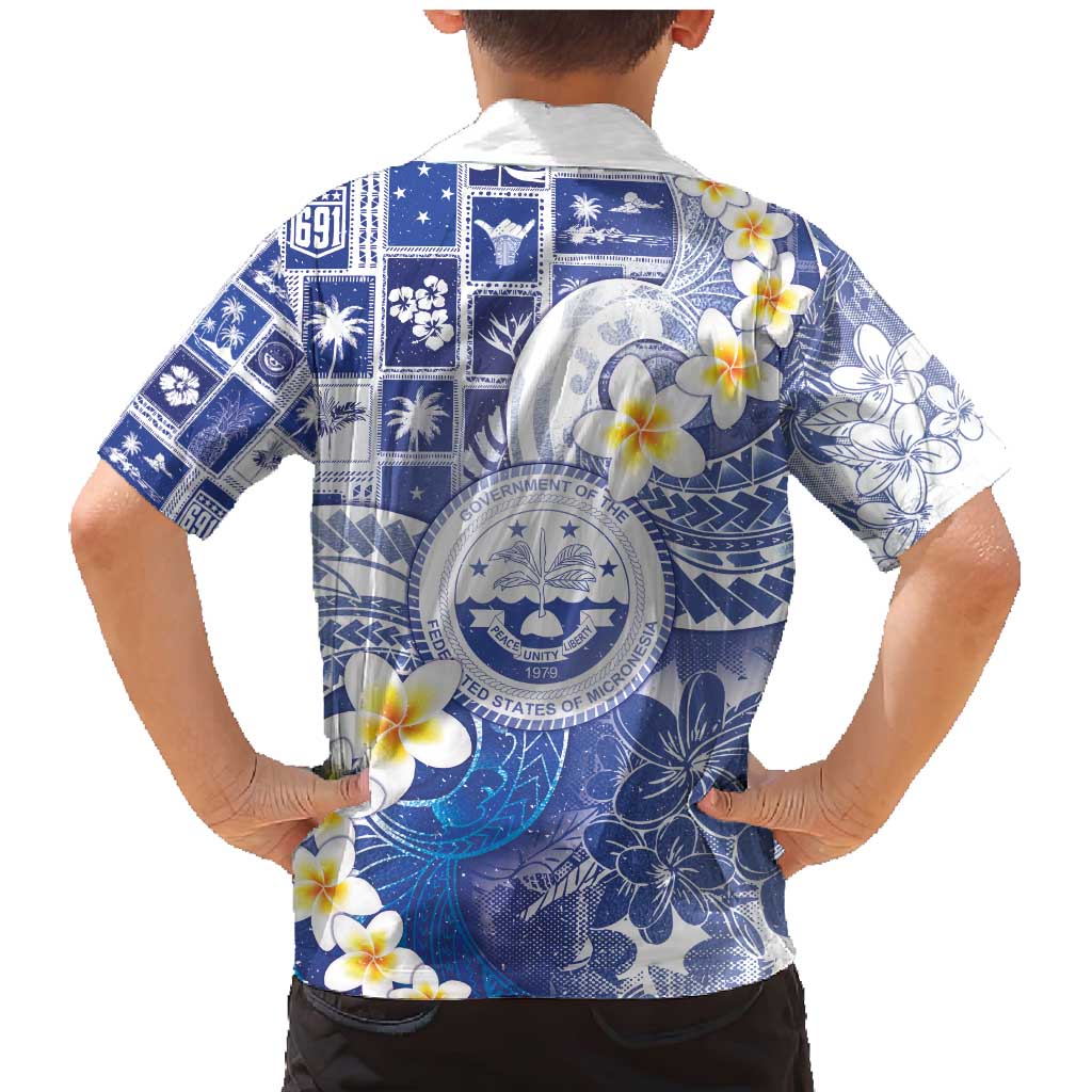 Federated States Of Micronesia Christmas Family Matching Mermaid Dress and Hawaiian Shirt Retro Style Bright Version LT05 - Polynesian Pride