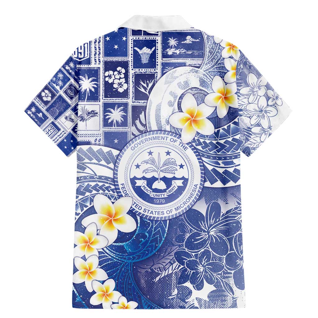 Federated States Of Micronesia Christmas Family Matching Mermaid Dress and Hawaiian Shirt Retro Style Bright Version LT05 - Polynesian Pride