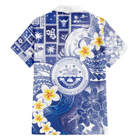 Federated States Of Micronesia Christmas Family Matching Tank Maxi Dress and Hawaiian Shirt Retro Style Bright Version LT05 - Polynesian Pride