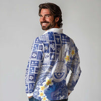 Federated States Of Micronesia Christmas Long Sleeve Polo Shirt Retro Style Bright Version LT05 - Polynesian Pride