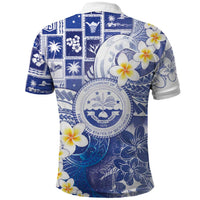 Federated States Of Micronesia Christmas Polo Shirt Retro Style Bright Version - Polynesian Pride
