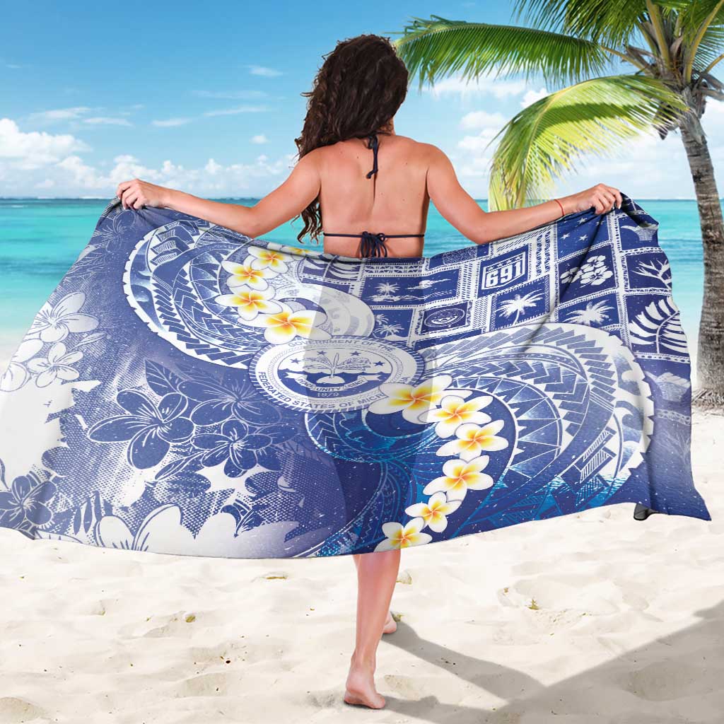 Federated States Of Micronesia Christmas Sarong Retro Style Bright Version - Polynesian Pride