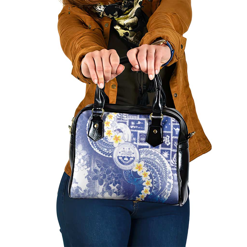 Federated States Of Micronesia Christmas Shoulder Handbag Retro Style Bright Version - Polynesian Pride