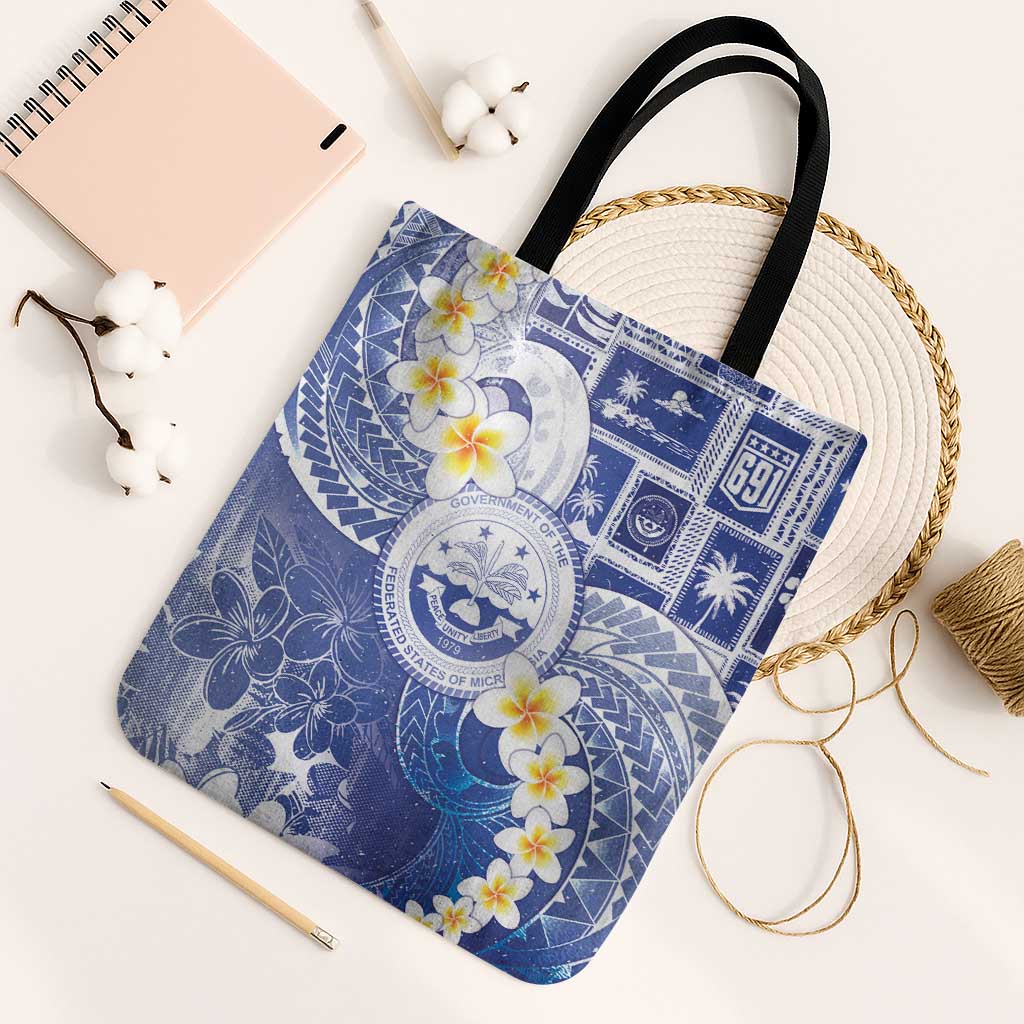 Federated States Of Micronesia Christmas Tote Bag Retro Style Bright Version - Polynesian Pride