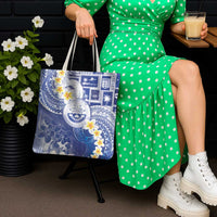 Federated States Of Micronesia Christmas Tote Bag Retro Style Bright Version - Polynesian Pride
