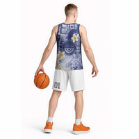Federated States Of Micronesia Christmas Basketball Jersey Retro Style Dark Version - Polynesian Pride