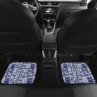 Federated States Of Micronesia Christmas Car Mats Retro Style Dark Version - Polynesian Pride
