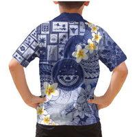 Federated States Of Micronesia Christmas Family Matching Mermaid Dress and Hawaiian Shirt Retro Style Dark Version LT05 - Polynesian Pride