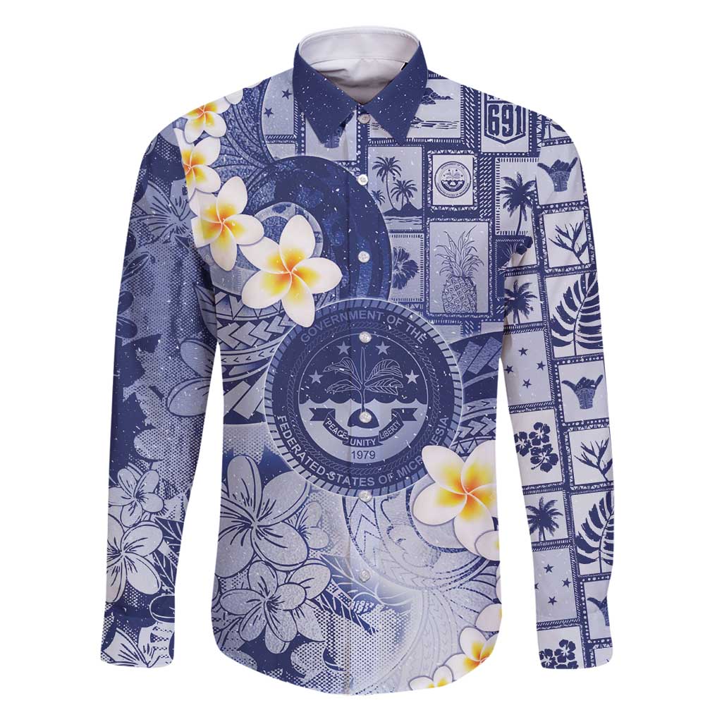 Federated States Of Micronesia Christmas Family Matching Puletasi and Hawaiian Shirt Retro Style Dark Version - Polynesian Pride