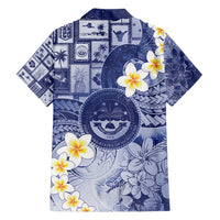 Federated States Of Micronesia Christmas Family Matching Tank Maxi Dress and Hawaiian Shirt Retro Style Dark Version LT05 - Polynesian Pride
