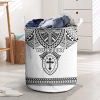 Personalised Melanesian Brotherhood Laundry Basket With Tribal Pattern - Polynesian Pride