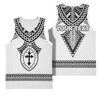 Personalised Melanesian Brotherhood Basketball Jersey With Tribal Pattern - Polynesian Pride