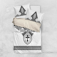 Personalised Melanesian Brotherhood Bedding Set With Tribal Pattern - Polynesian Pride