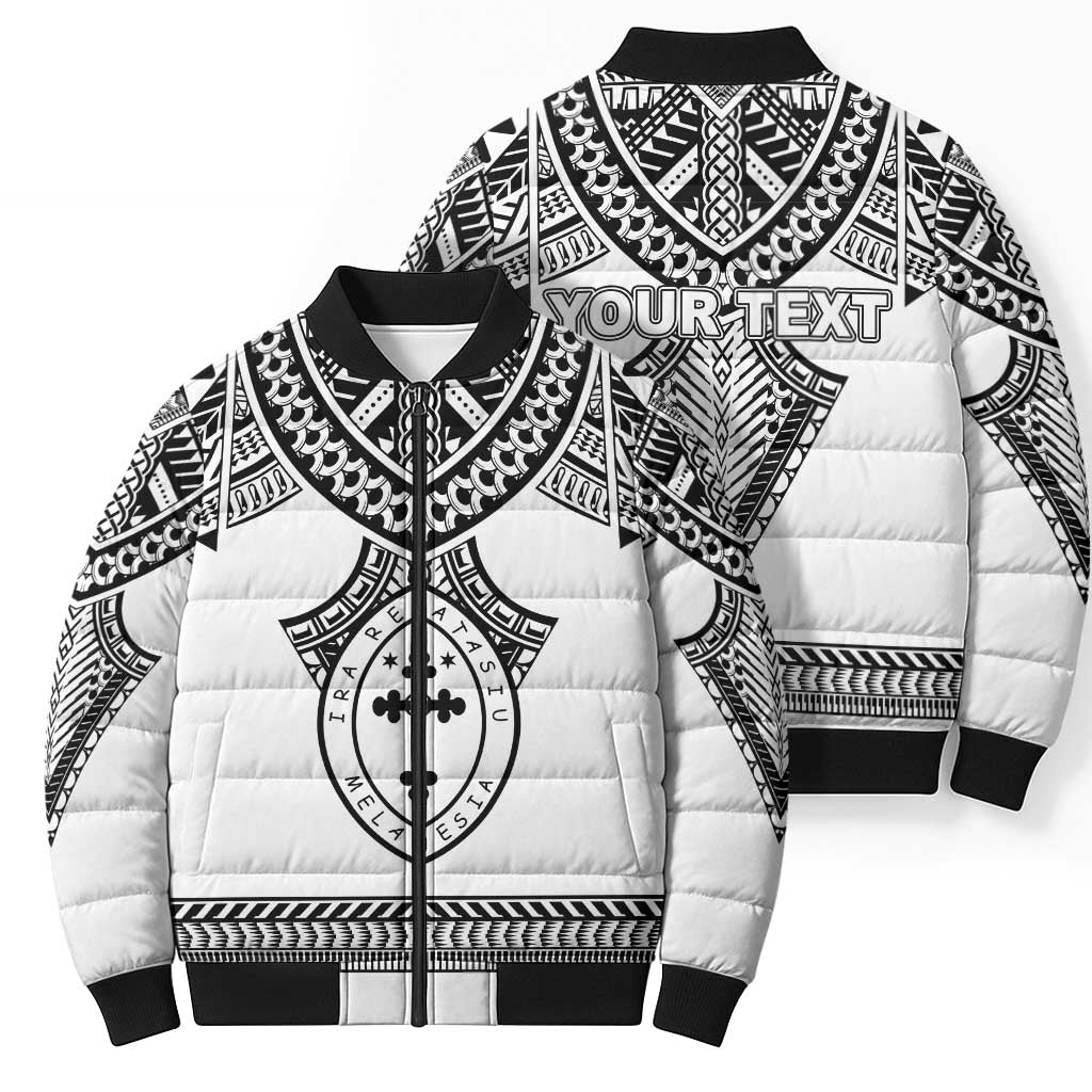 Personalised Melanesian Brotherhood Bomber Puffer Jacket With Tribal Pattern - Polynesian Pride