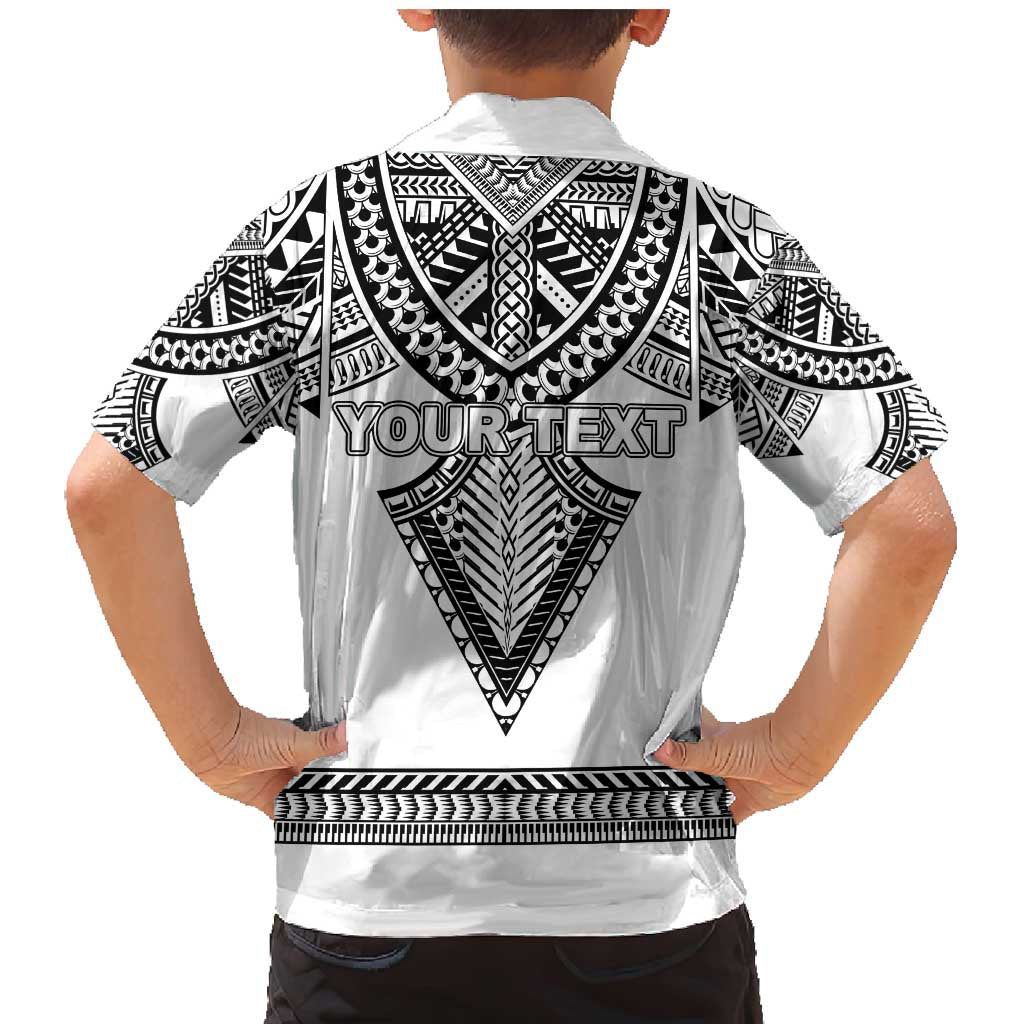Personalised Melanesian Brotherhood Family Matching Mermaid Dress and Hawaiian Shirt With Tribal Pattern LT05 - Polynesian Pride
