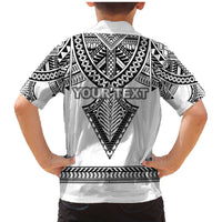 Personalised Melanesian Brotherhood Family Matching Mermaid Dress and Hawaiian Shirt With Tribal Pattern LT05 - Polynesian Pride