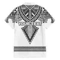 Personalised Melanesian Brotherhood Family Matching Off Shoulder Maxi Dress and Hawaiian Shirt With Tribal Pattern LT05 - Polynesian Pride