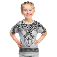 Personalised Melanesian Brotherhood Kid T Shirt With Tribal Pattern - Polynesian Pride