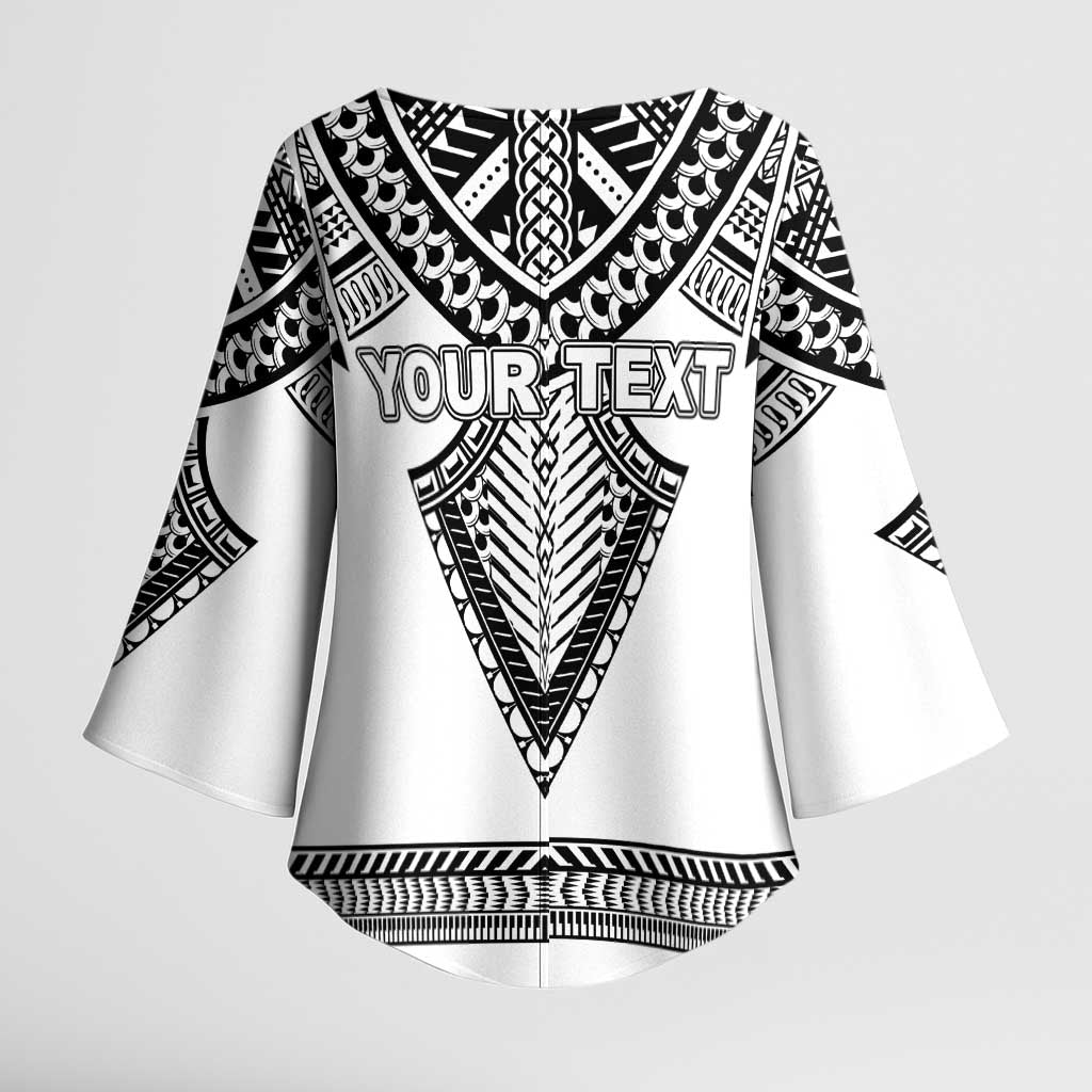 Personalised Melanesian Brotherhood Kimono Sleeve Blouse With Tribal Pattern - Polynesian Pride