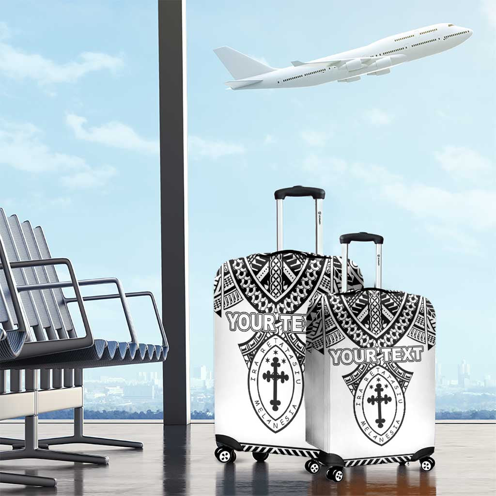 Personalised Melanesian Brotherhood Luggage Cover With Tribal Pattern - Polynesian Pride