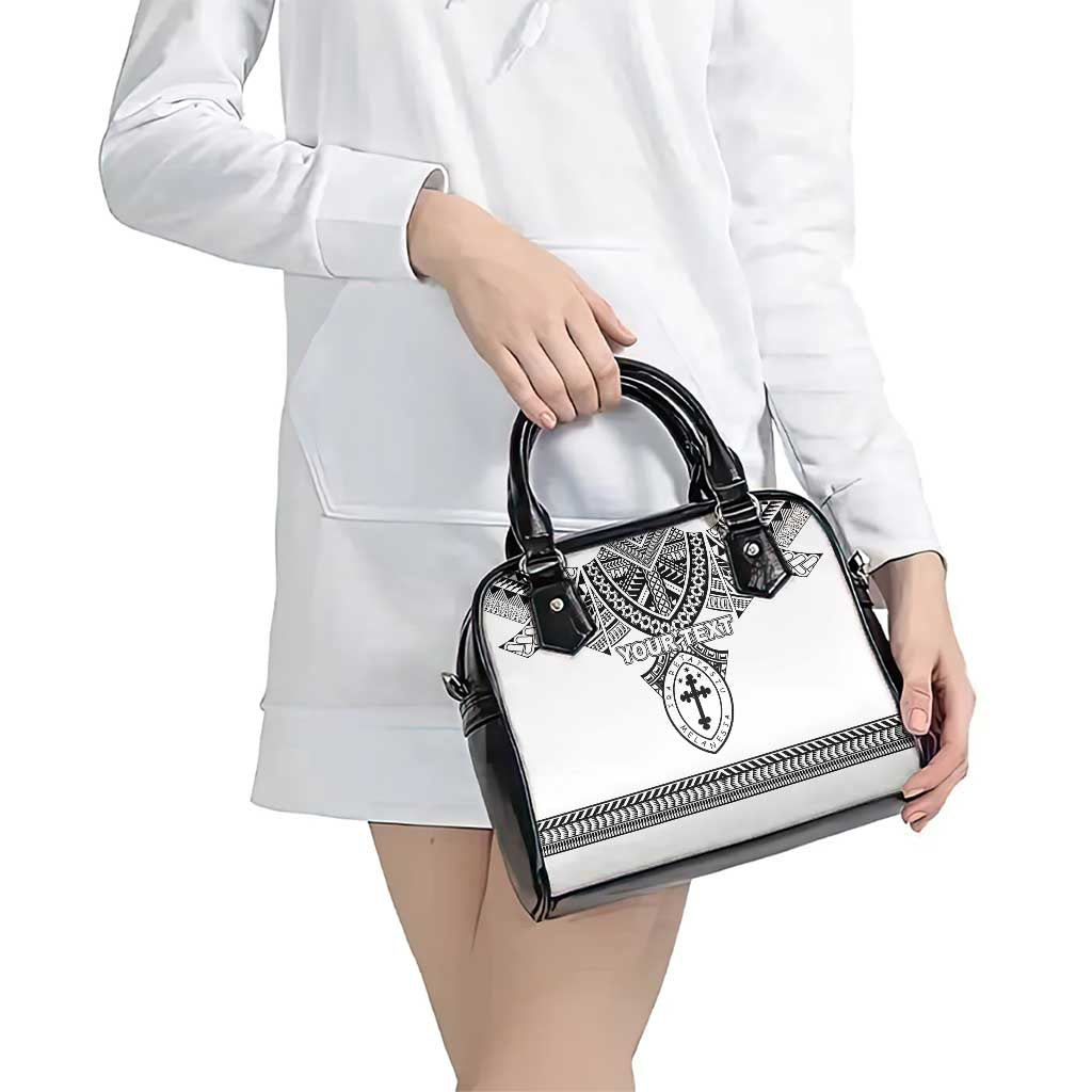 Personalised Melanesian Brotherhood Shoulder Handbag With Tribal Pattern - Polynesian Pride