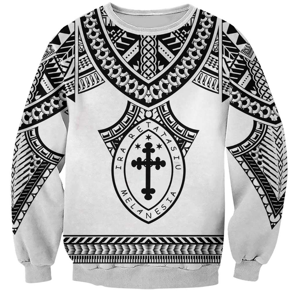 Personalised Melanesian Brotherhood Sweatshirt With Tribal Pattern - Polynesian Pride