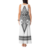 Personalised Melanesian Brotherhood Tank Maxi Dress With Tribal Pattern - Polynesian Pride