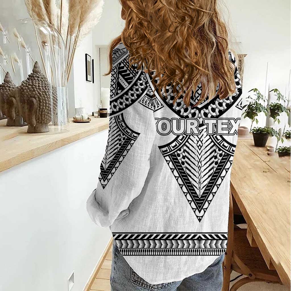 Personalised Melanesian Brotherhood Women Casual Shirt With Tribal Pattern - Polynesian Pride