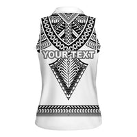Personalised Melanesian Brotherhood Women Sleeveless Polo Shirt With Tribal Pattern - Polynesian Pride